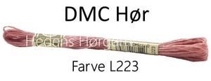 DMC hør farve 223 rosa